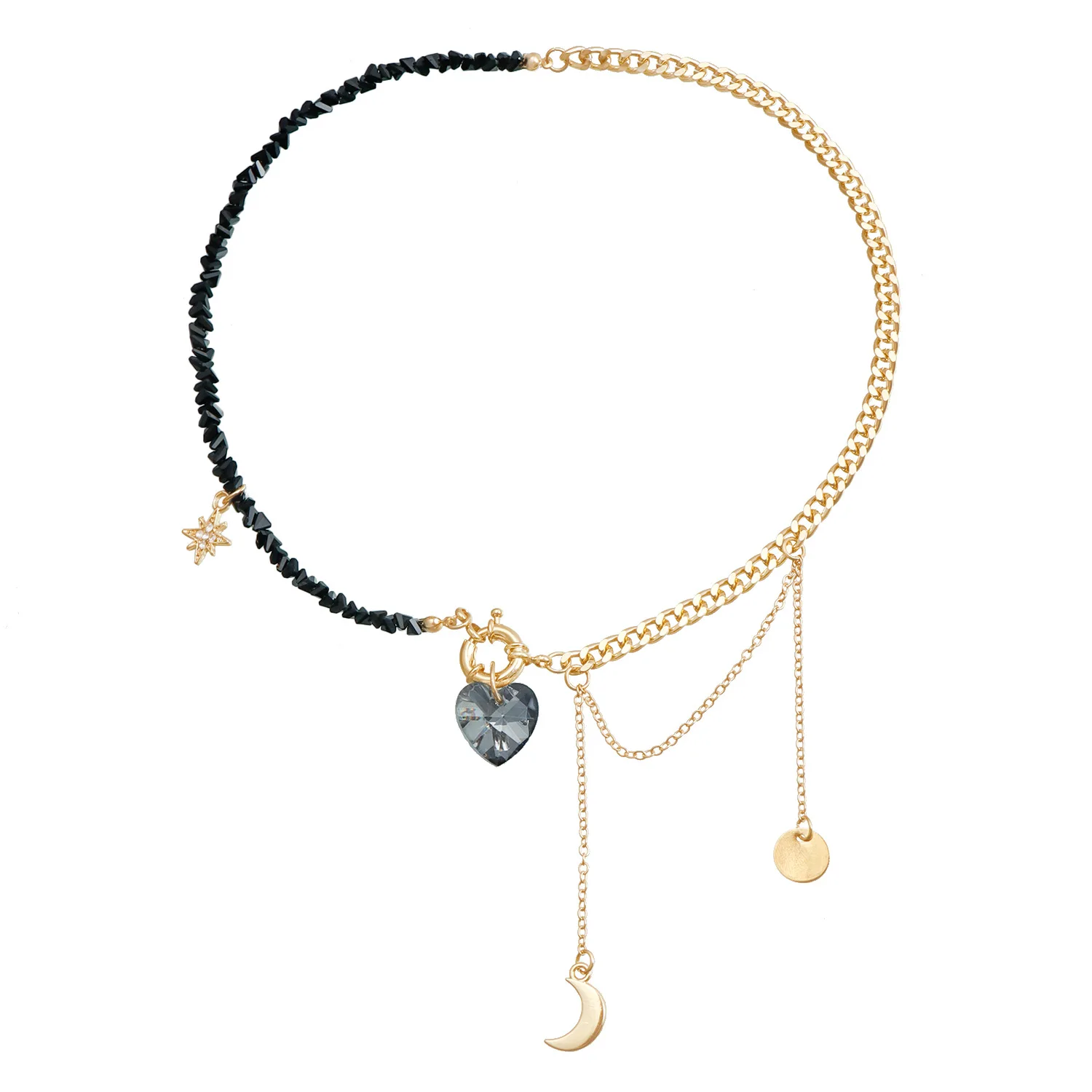 Женское ожерелье с подвеской в виде луны