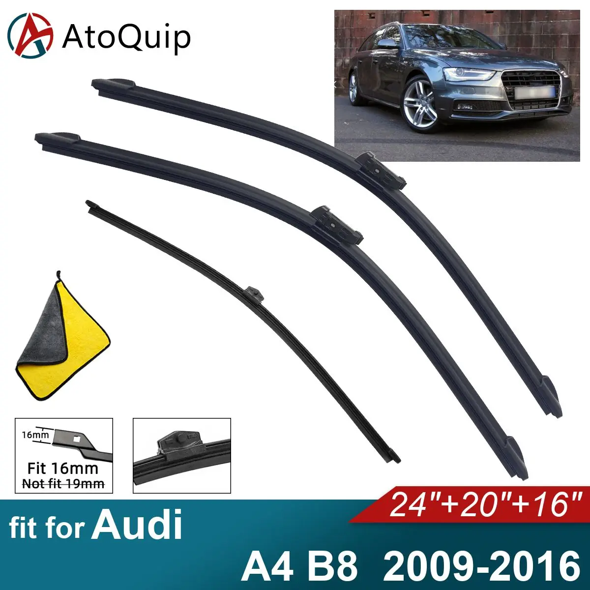 Задние щетки стеклоочистителя для Audi A4 B8