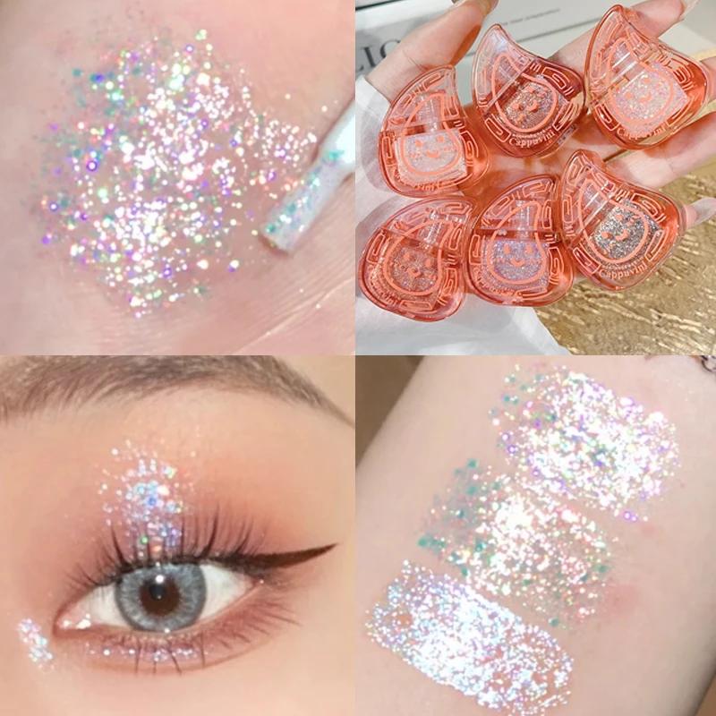 

Waterproof Sequins Diamond Liquid Eye Shadow Eyeliner Pen Shimmer Silver Rose Glitter Eyeshadow Lying Silkworm Eye Makeup Tools