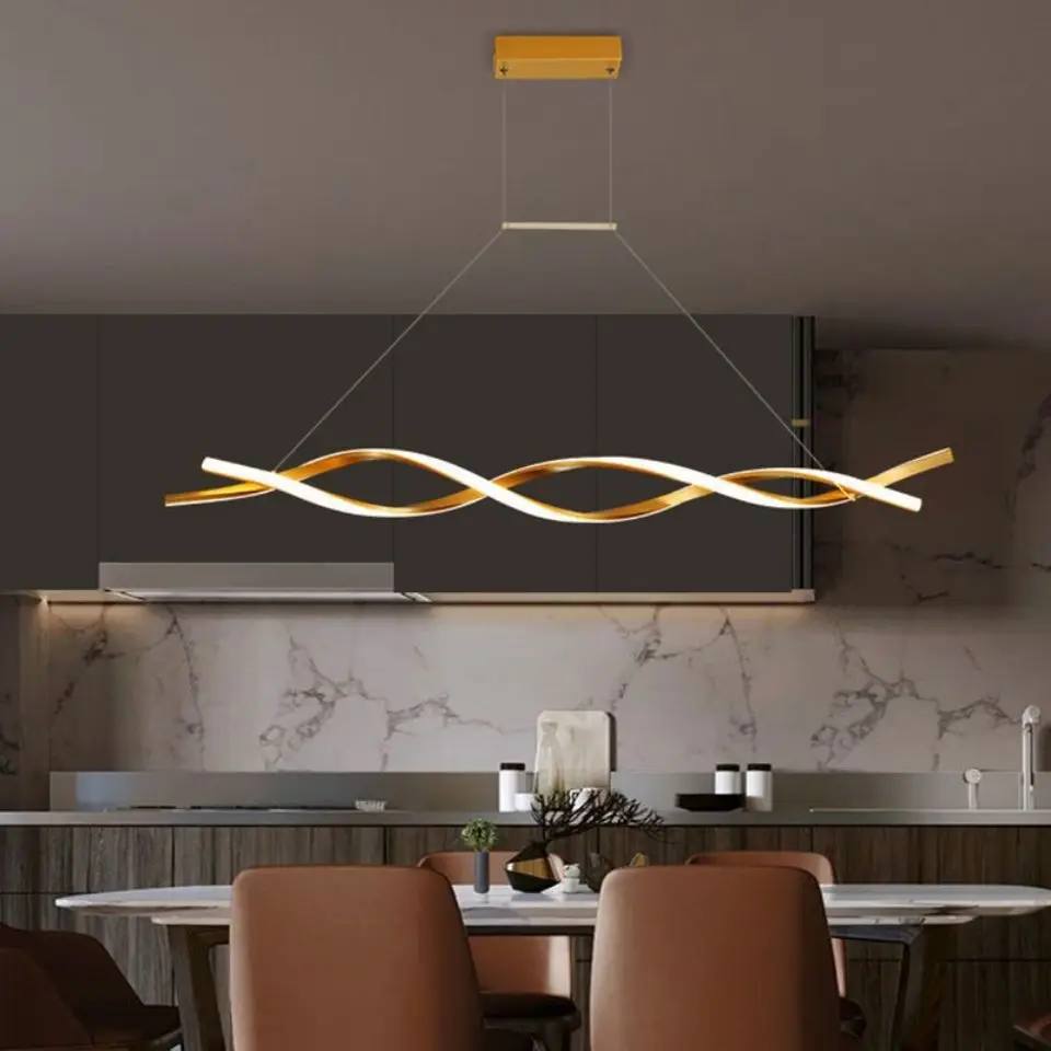 Nowoczesne wisiorek Led lampa nadaje się do ściemniania czarne złoto dla jadalnia kuchnia pokój dzienny sypialnia żyrandol oświetlenie wewnętrzne Decor oprawa 1 Nowoczesne wisiorek Led lampa nadaje się do ściemniania czarne złoto dla jadalnia kuchnia pokój dzienny sypialnia żyrandol oświetlenie wewnętrzne Decor oprawa 1