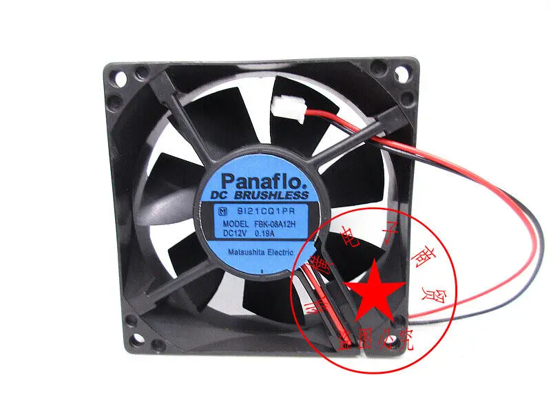 Вентилятор охлаждения шасси, 2 провода, 8025 А, 8 см, 1 шт.