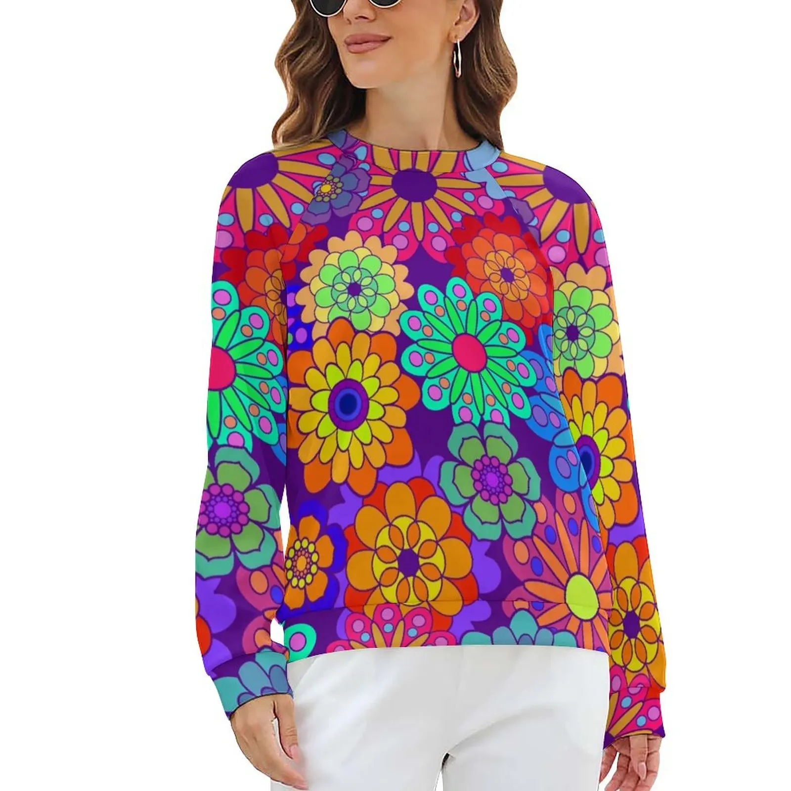 

Женская Повседневная Толстовка с длинным рукавом, в стиле ретро