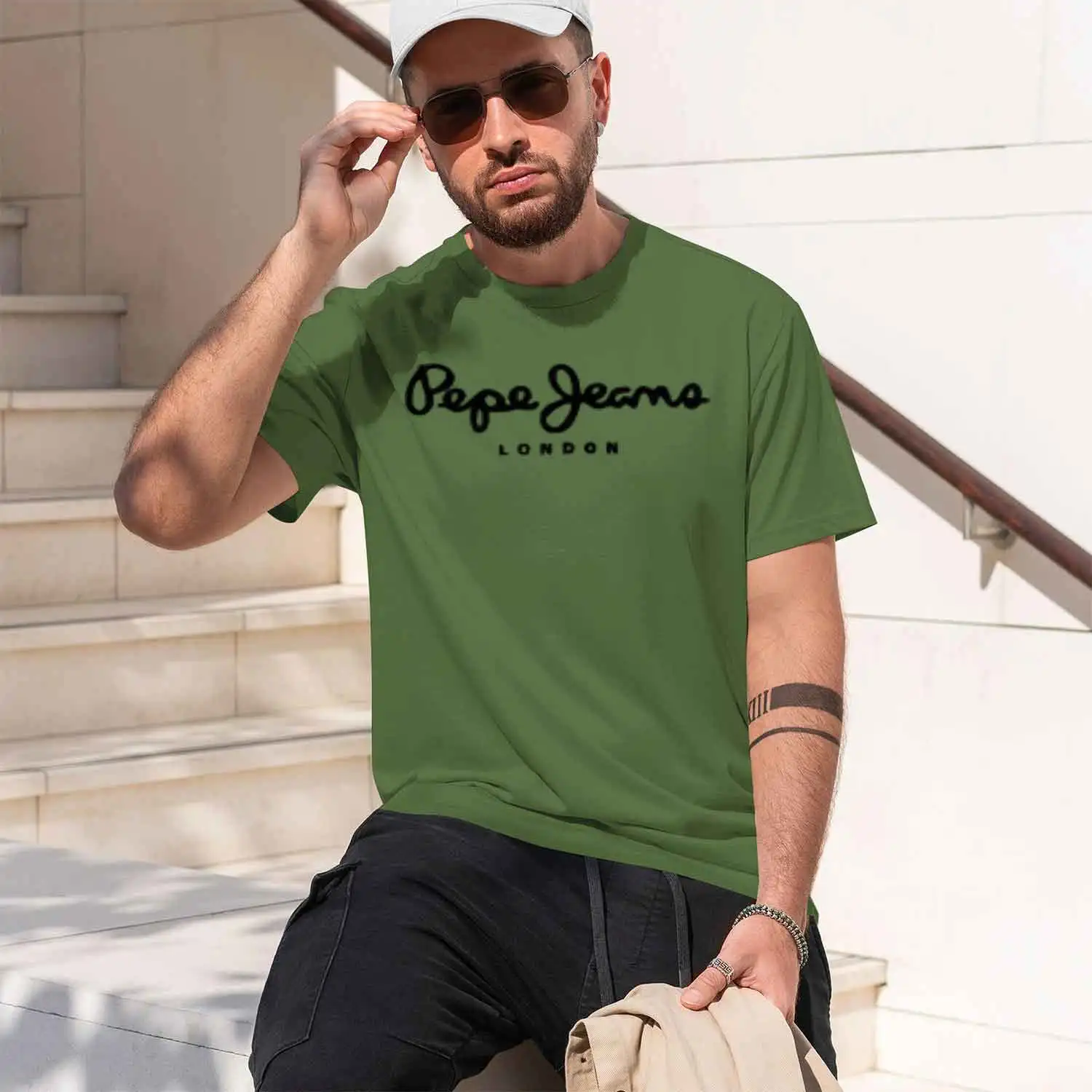 Новая модель 2026 года, новейшая футболка с логотипом Pepe-Jeans-Lonn, летние мужскиеженские футболки с короткими рукавами, топы унисекс (art.: 3920da48df2d6) - 3920da48df2d6