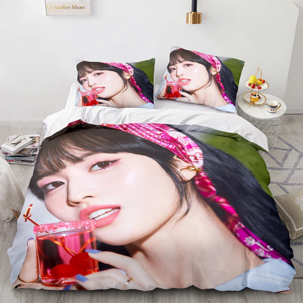 

Комплект постельного белья в Корейском стиле, односпальный, полноразмерный, двуспальный, в стиле аниме, комплект из двух предметов для спал...