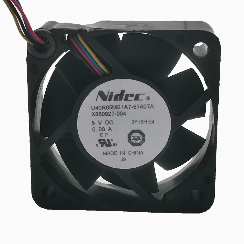 Новый вентилятор охлаждения ЦП, U40R05MS1A7-57A07A NIDEC X880927-004 DC 5V 0.08A 4CM, охлаждающий вентилятор