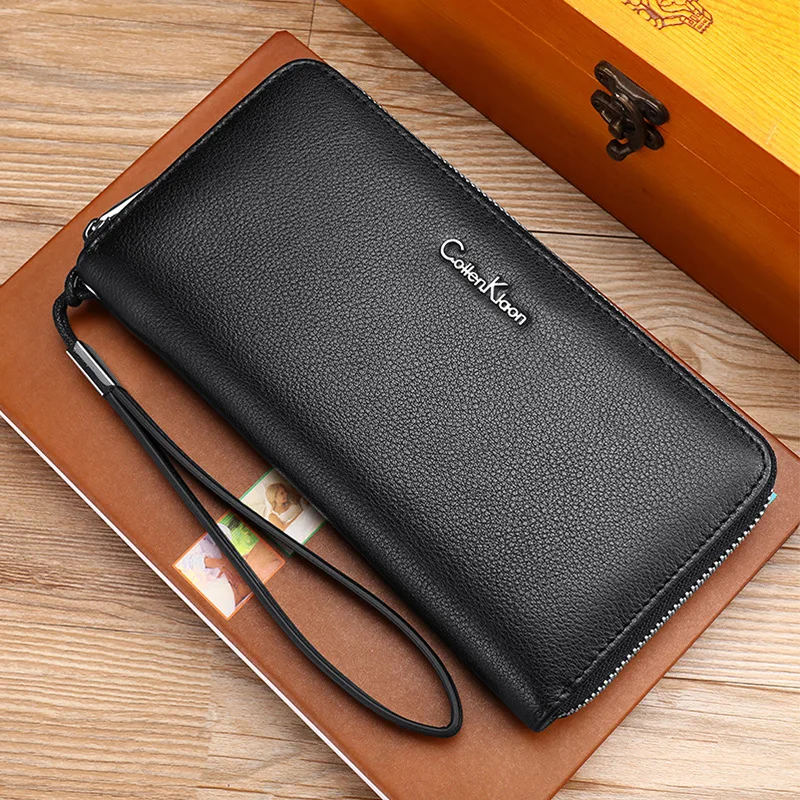 Новое поступление 2022 кожаные мужские кошельки вместительный кошелек для