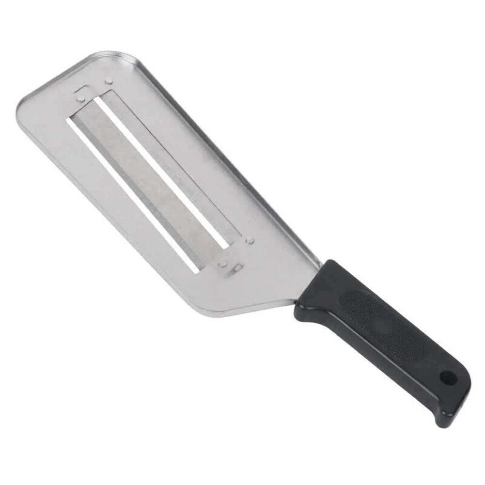 

Stainless Steel Cutter Hand Slicer Vegetable Shredder Kitchen Manual Cutter Tools Black Handle Double-sliced