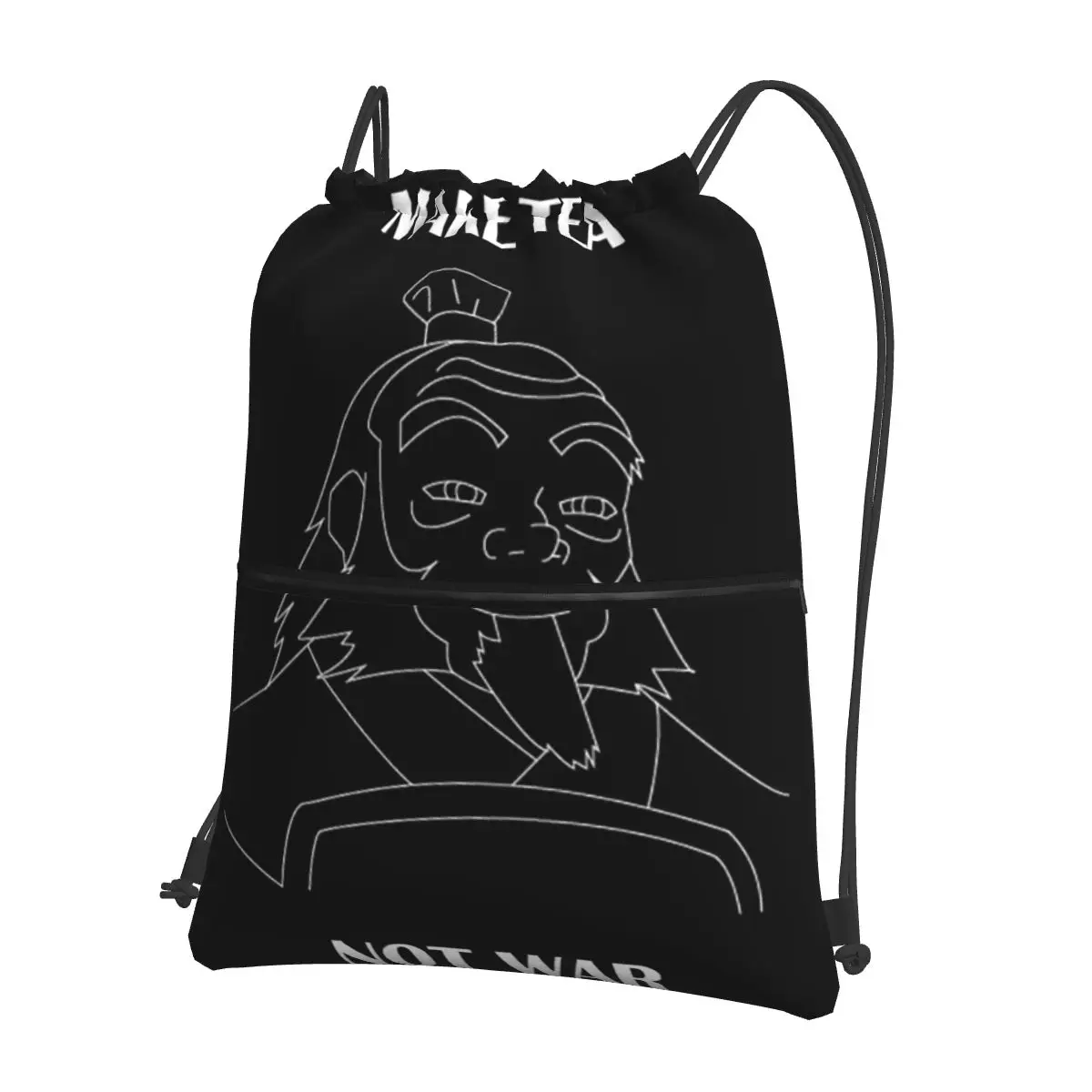 

Iroh Make Tea Not War Portable Backpacks Drawstring Bag Fashion Drawstring Bundle Pocket Sundries Bags For School Students