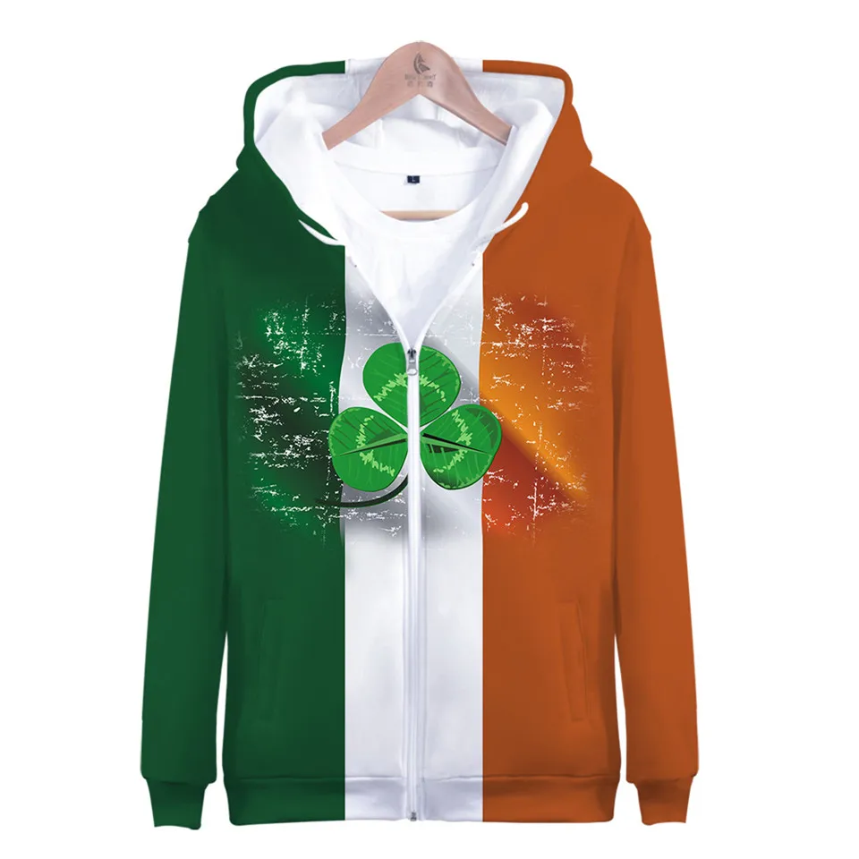 

Лидер продаж 2023, модный стиль, Ливерпуль, индивидуальное пальто, ирландский зеленый принт, фигурка, мужская обычная Высококачественная куртка, толстовка с капюшоном