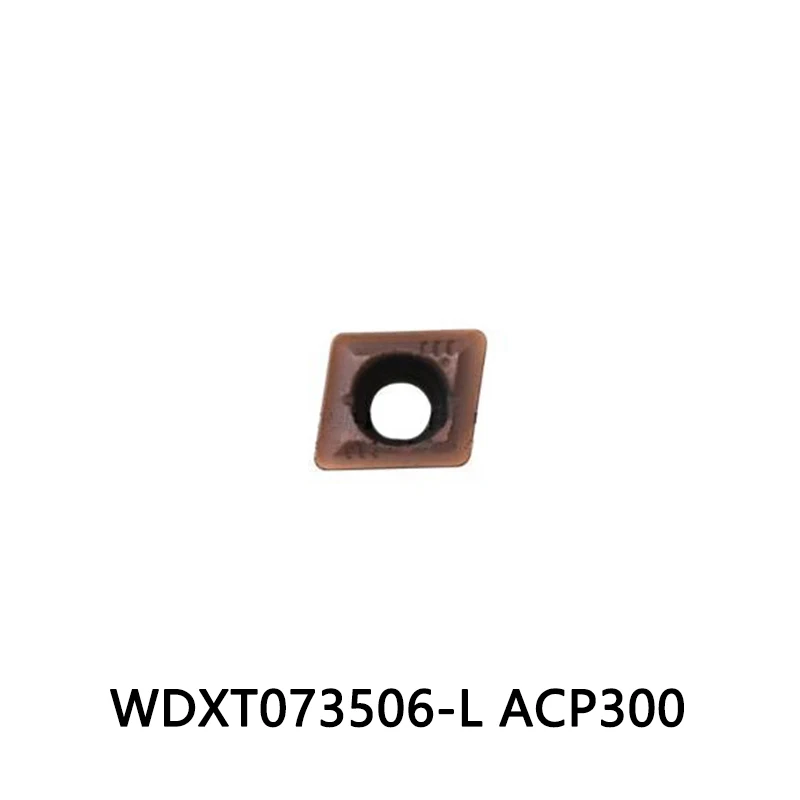 

100% Original WDXT073506-L ACP300 WDXT073506 WDXT 073506 WDXT0735 Lathe Cutter Carbide Inserts Turning Tools Blade 10pcs/box
