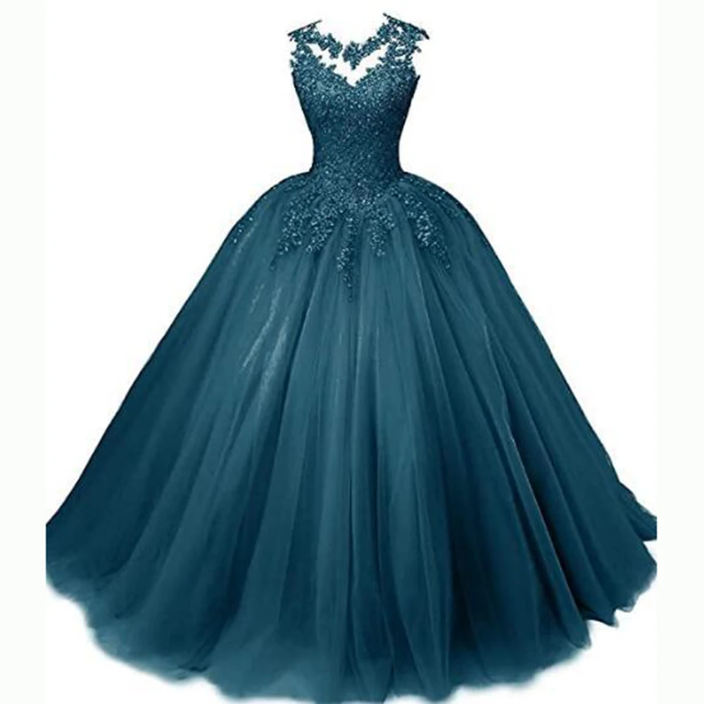 

GUXQD Elegant Ball Gown Quinceanera Dresses Tulle Appliques Prom Party Gowns Formal Vestido De Anos 15 Sweet 16 Abendkleider