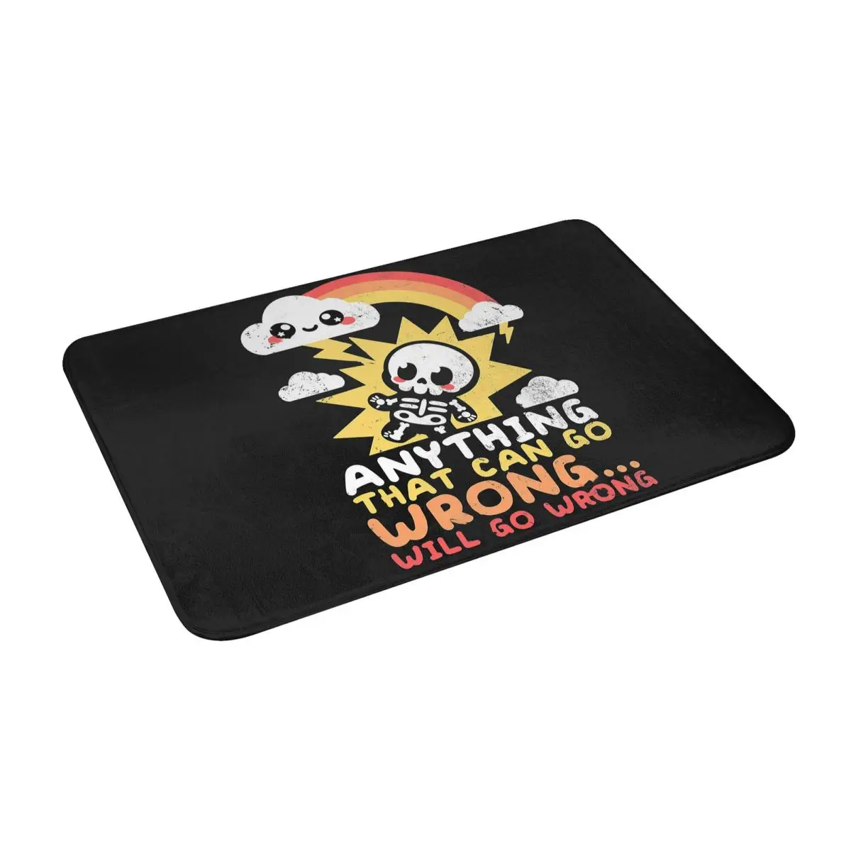 

Murphy's Law Kawaii Classic Bath Door Floor Mat Rug Carpet Entrance Living Room Home Kitchen Doormat Bedroom Antiwear Balcony
