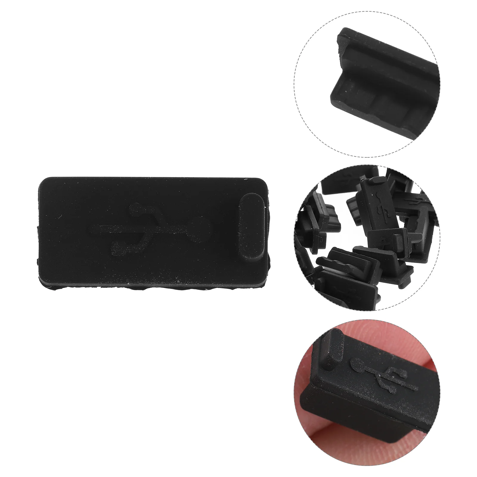 

32pcs USB Female Port Plugs Chic Stylish USB Hole Stopper Stoppers for Computer Device
