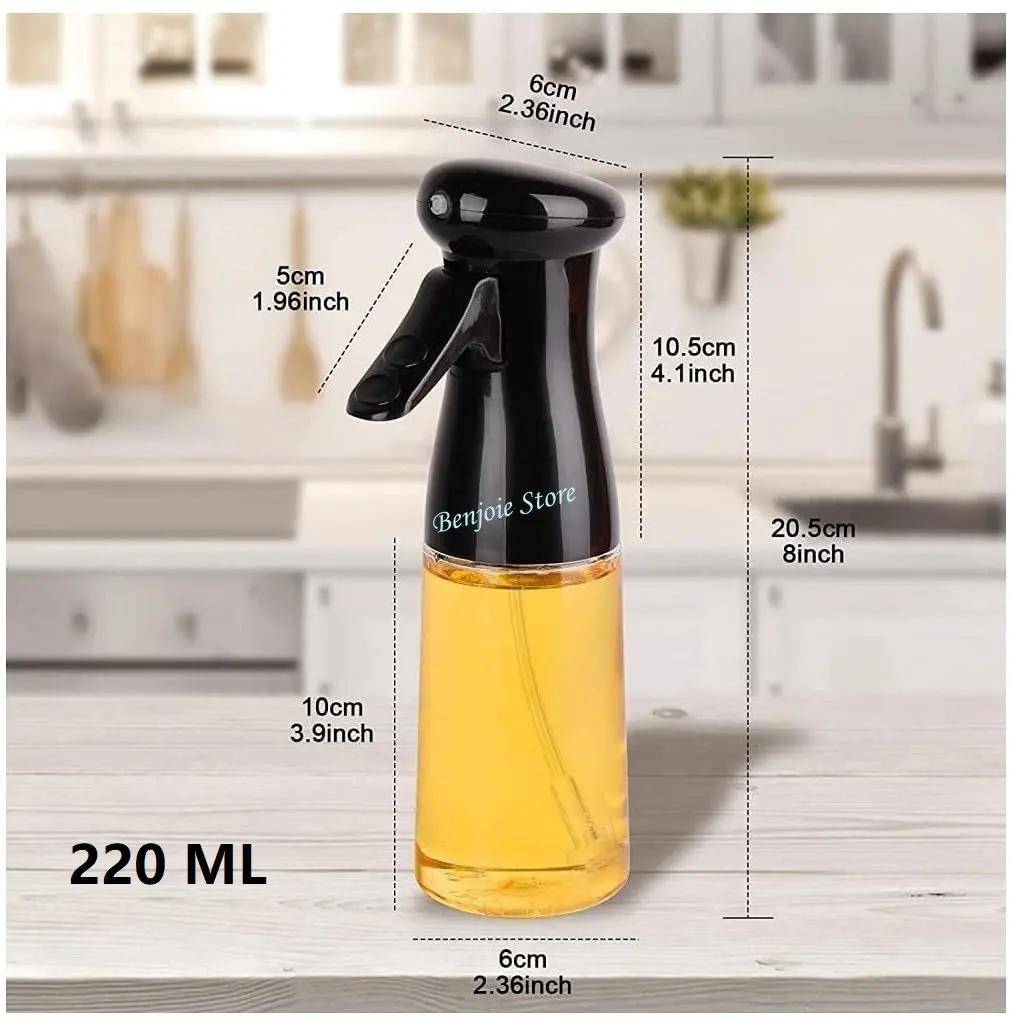 Бутылка для распыления оливкового масла для приготовления пищи, выпечки, уксуса, масла для жарки на гриле, распылитель для барбекю и пикника.