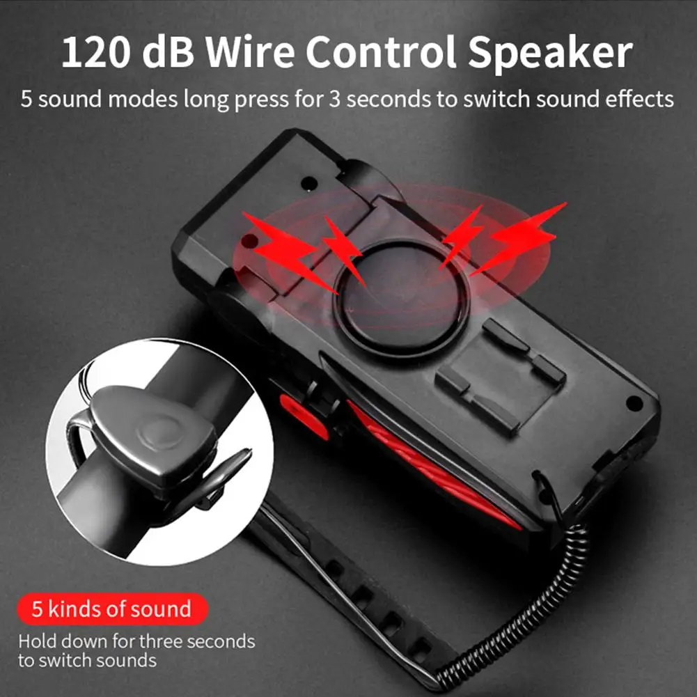 4 in 1 mobile phone holder headlight horn convenient portable bicycle usb charging light bicycle accessories free global shipping
