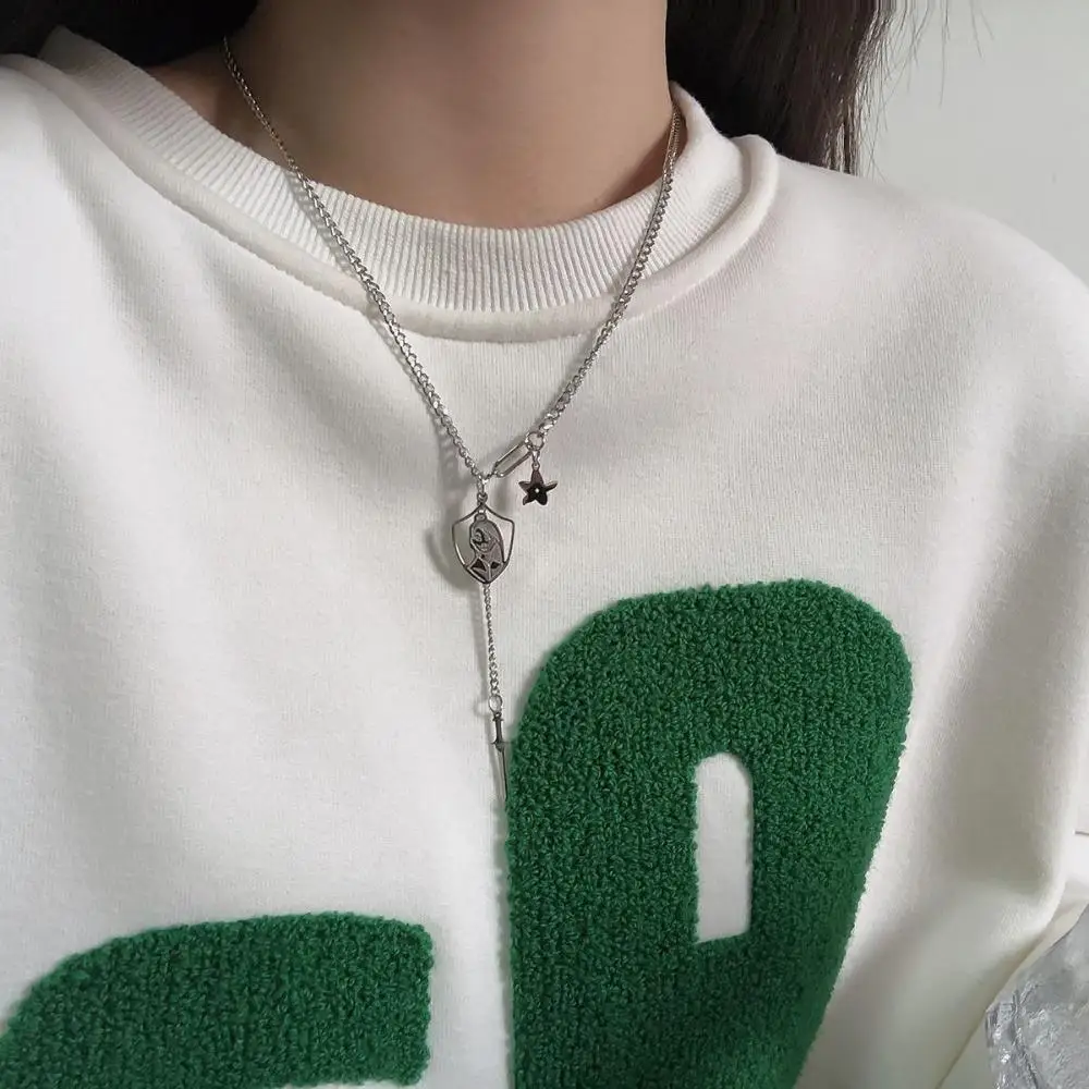 Титановая сталь подарок подруге в стиле хип-хоп ожерелье Хуа Мулан цепочка на