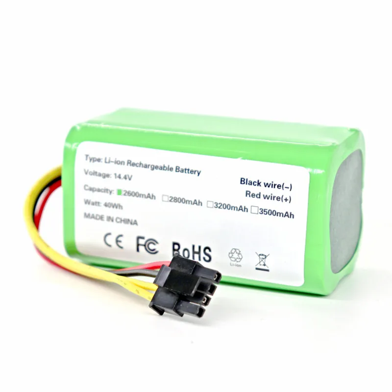 18650 14.4v/14.8v 2600mAh Li-Ion Battery for Cecotec Conga 1