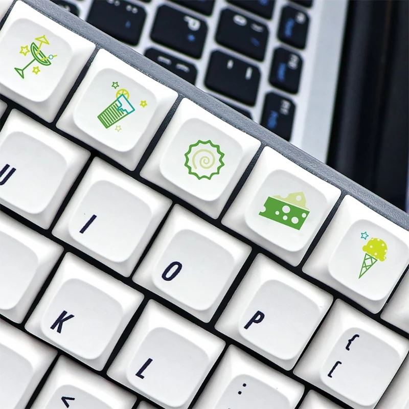 

12 Keys PBT Keycaps Dye Sublimation Lemon Fruit XDA Height For Cherry Switches