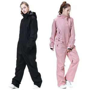 Женский зимний комбинезон для катания на лыжах, велосипеде, сноуборде, ветрозащитная Водонепроницаемая теплая и дышащая куртка для сноуборда