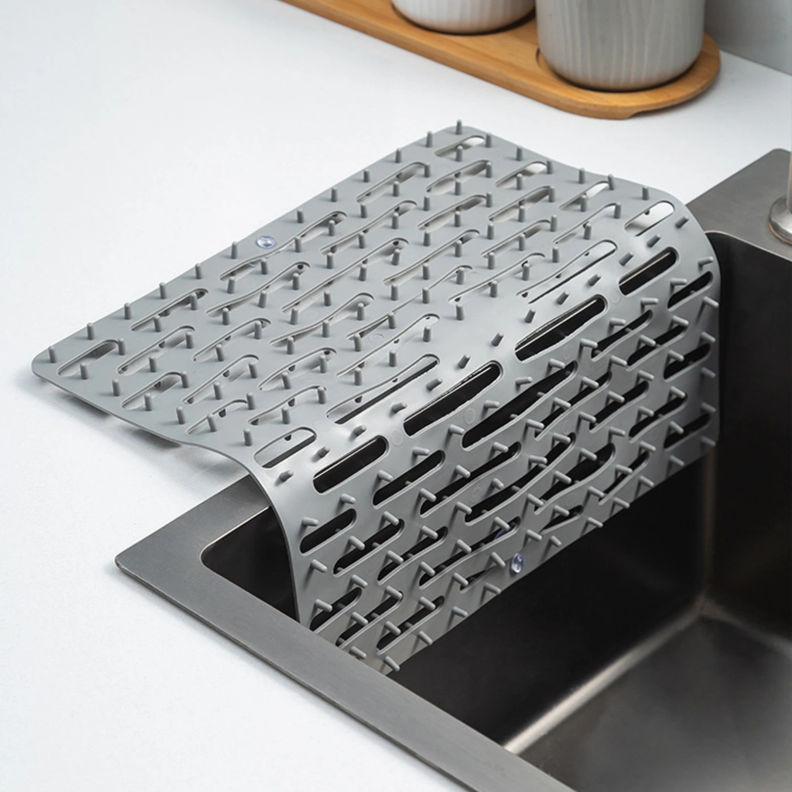 

Быстросохнущая резиновая посуда для быстрого высыхания, нескользящий коврик для раковины, Настольная теплоизоляция, кухонные принадлежно...