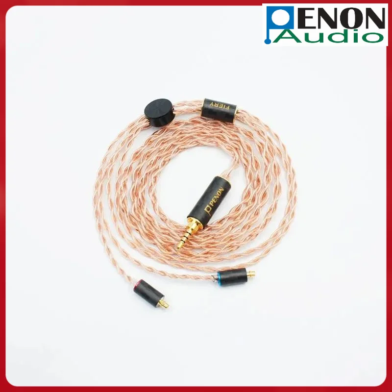 Фото Penon Fiery Флагманский MMCX/2Pin 0,78 мм монокристаллический медный Hi-Fi аудиофильский сменный кабель для наушников Кабель обновления IEM №1