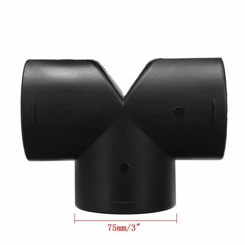 

9009266C Air Ducting Pipe Black 1320474A 1pc 75mm Air Diesel Heater Connector For Eberspaecher For Web Asto Plastic