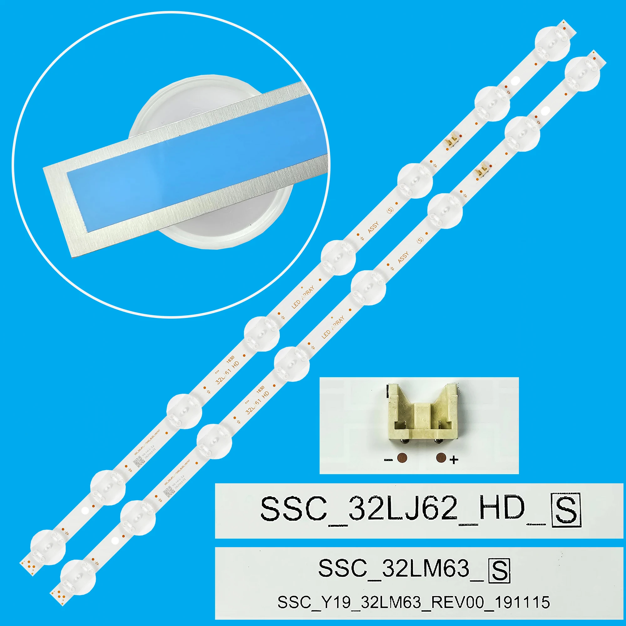 

Светодиодная лента для HC320DXN-ABSL1-A142 2143 SSC_32LJ61_HD_8LED S 32LC510U 32LM63 Y19 32LK615BPSB 32LK510BPLD 32LK510PLD 32LJ510B