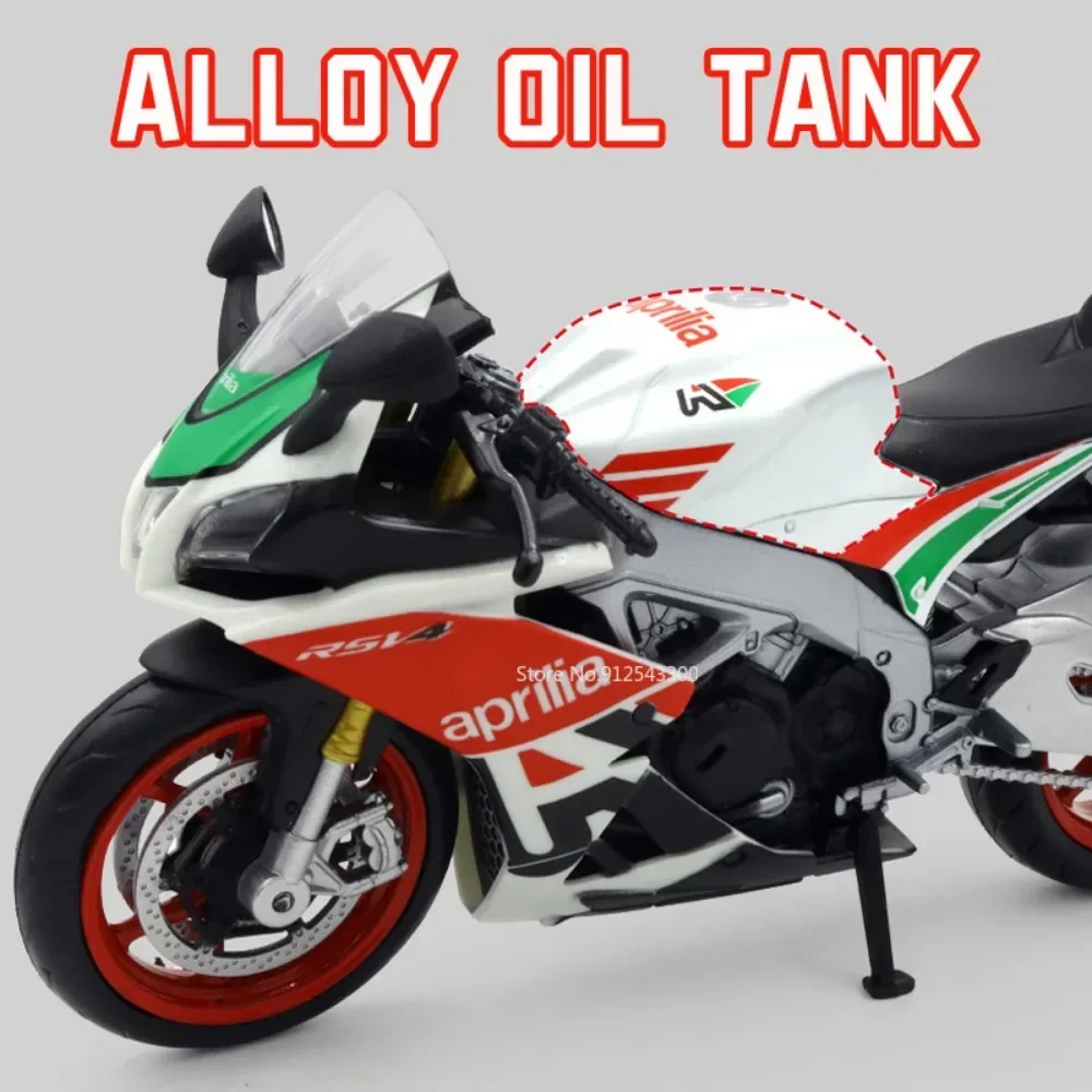 Масштаб 1:12 Aprilia RSV4 RR1000 модель мотоцикла игрушка из сплава литой под давлением