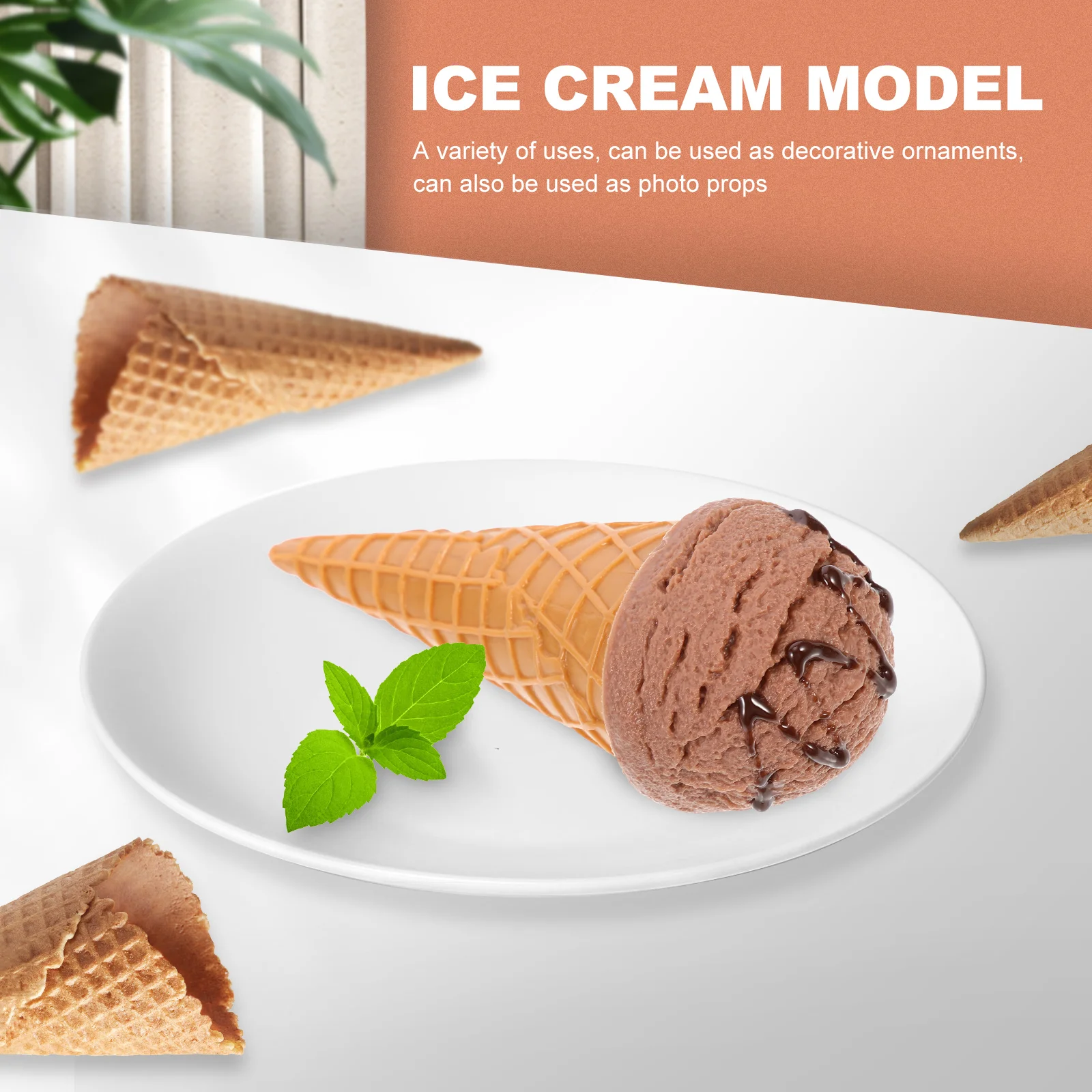 Inflatable Toys Simulation Ice Cream Children’s Shop Display Prop Artificial Party Favors Pvc Toddler