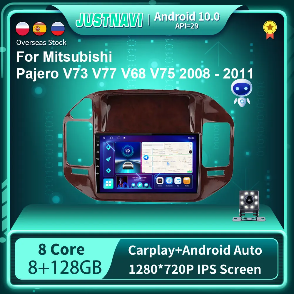 

JUSTNAVI LTE Android 10.0 For Mitsubishi Pajero V73 V77 V68 V75 2008 - 2011 Car Radio Multimedia Video Player Navigation GPS RDS