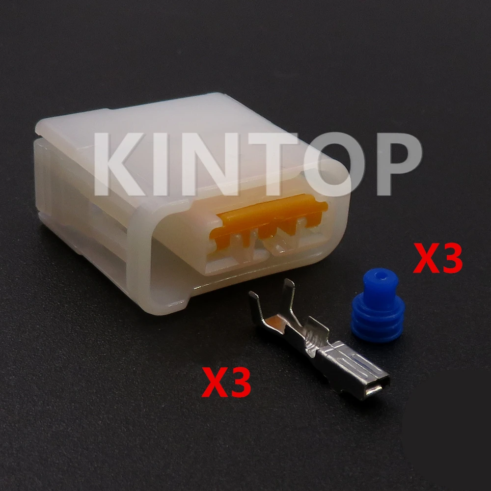 

1 Set 3 Pins Car Cable Harness Socket with Terminal FW-C-D3F Auto Plastic Housing Sealed Connector