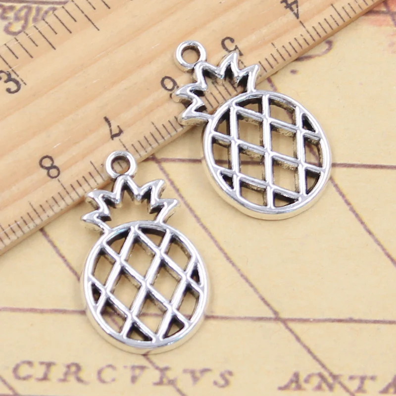 10 шт. Подвески с полым ананасом 28x7 мм, подвески в старинном стиле, изготовление ювелирных изделий ручной работы «сделай сам»