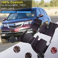 car mats for acura mdx yd2 mk2 20072013 leather floor mat durable rugs carpet pad interior parts car accessories 5 seat 2012