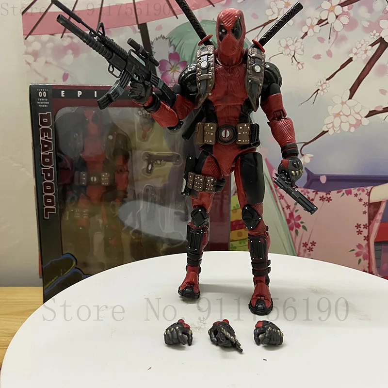 

NECA Epic X-Men, Дэдпул, экшн, супергерои, мертвой бассейн с оружием, подвижный шарнир, рождественские подарки, игрушка для сбора