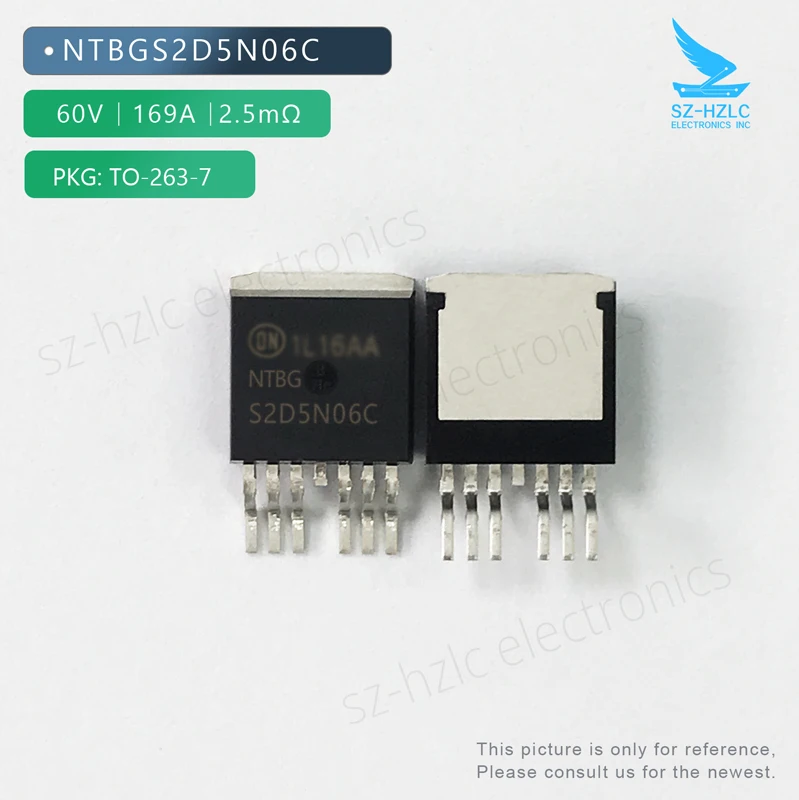 NTBGS2D5N06C 60V 169A 2.5mΩ S2D5N06C Nmos TO-263-7