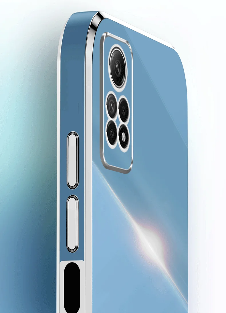 Чехол с покрытием 6D для Xiaomi Redmi Note 12 Pro 4G 2209116AG роскошный мягкий силиконовый