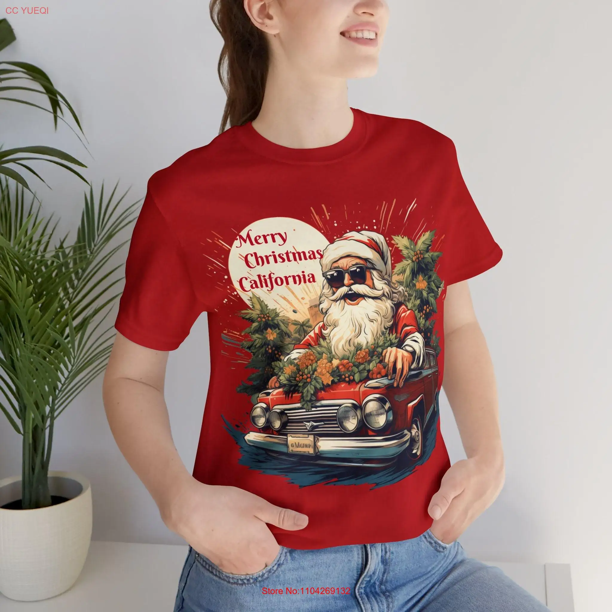 Рождественская футболка California Holiday X Mas Clothes Swag с длинными или короткими рукавами