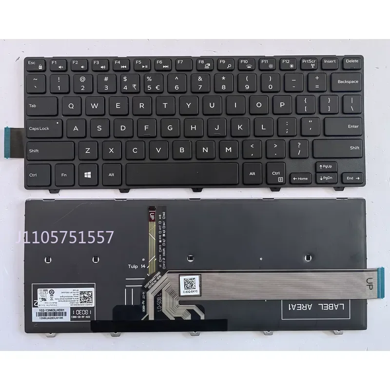 Клавиатура для ноутбука Dell Inspiron 14 5442 5443 5445 5447 5448 (американская раскладка) (art.: 3920dcbcc282c) - 3920dcbcc282c
