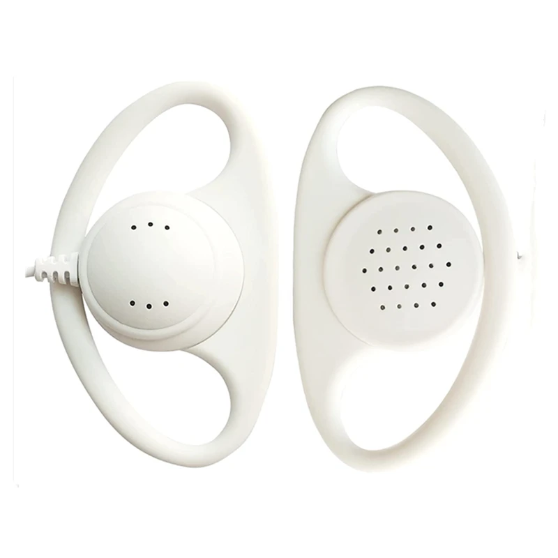 2.5mm D Shape Loop Ring Earwig Earpiece CLP1010 CLP1040 CLP1060 Walkie Talkie White Headset for Motorola Radio clp 1010 1040 106