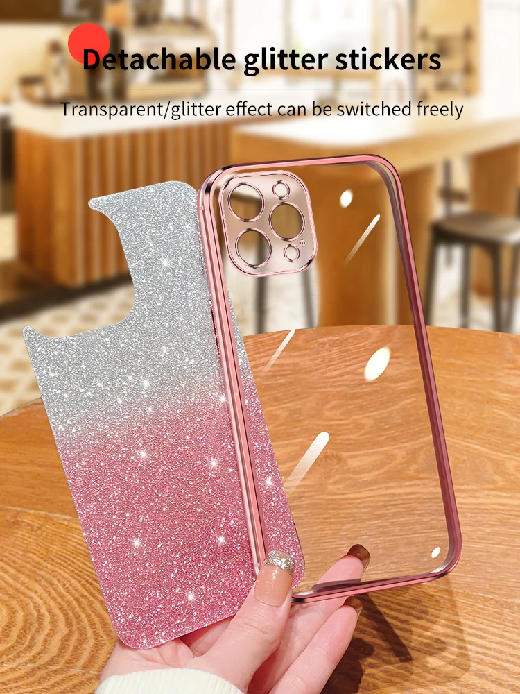 Защитный чехол GLITTER Scrub для iPhone 15 14 13 12 11 Pro Max Mini Cover Bumper 6 6s 7 8 Plus XS Case