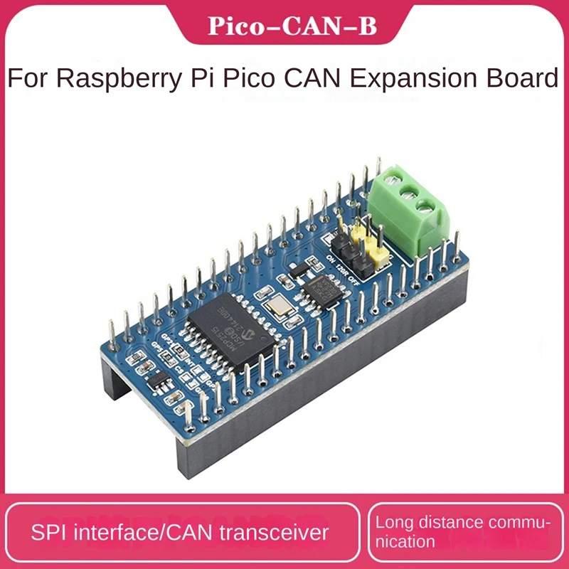 

Waveshare Pico CAN Expansion Board For Raspberry Pi Pico Series SPI Interface Long-Distance Communication Expansion Board Kits