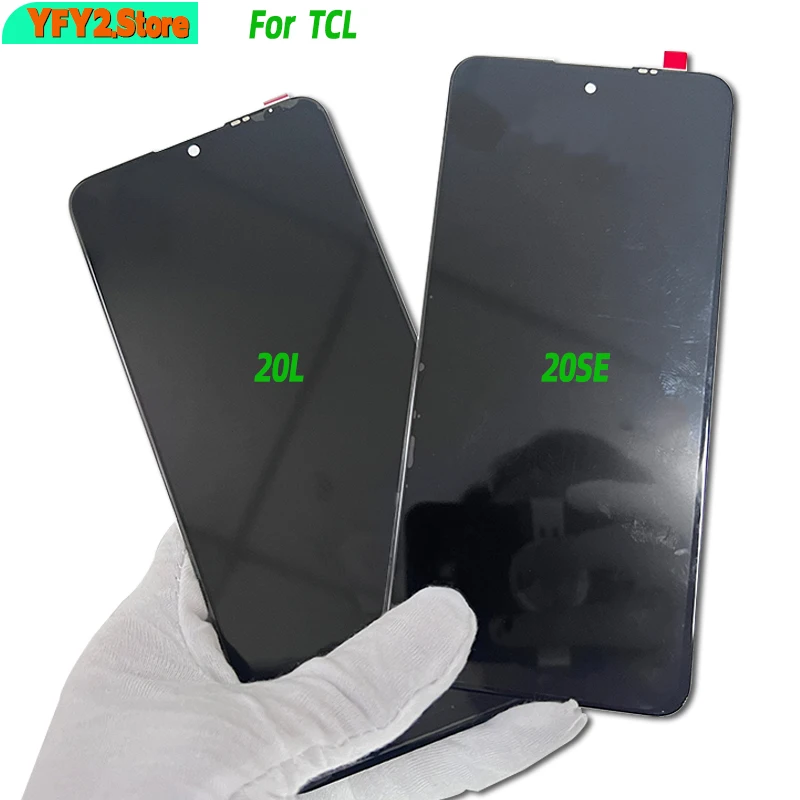 Новый ЖК-дисплей OEM для TCL 20 SE 20L 20Lite 20T671H F E кодирующий преобразователь сенсорного экрана в сборе, сменная панель 20SE