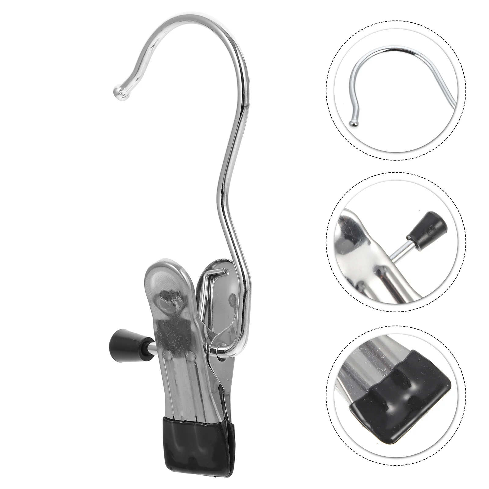 

Hooks Clip Hook Laundry Hangers Portable Hanger Drying Clips Metal Single Hat Socks Towels Curtain Travelclotheshanging Tail