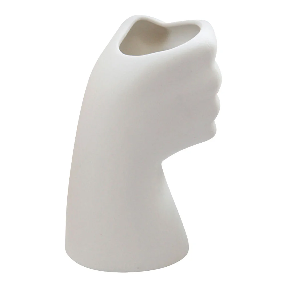 

Vase Flower Ceramic Pot Planter Vases Body Hand Statue Pots Decorative Succulent Farmhouse Floral Arrangement Decor Porcelain