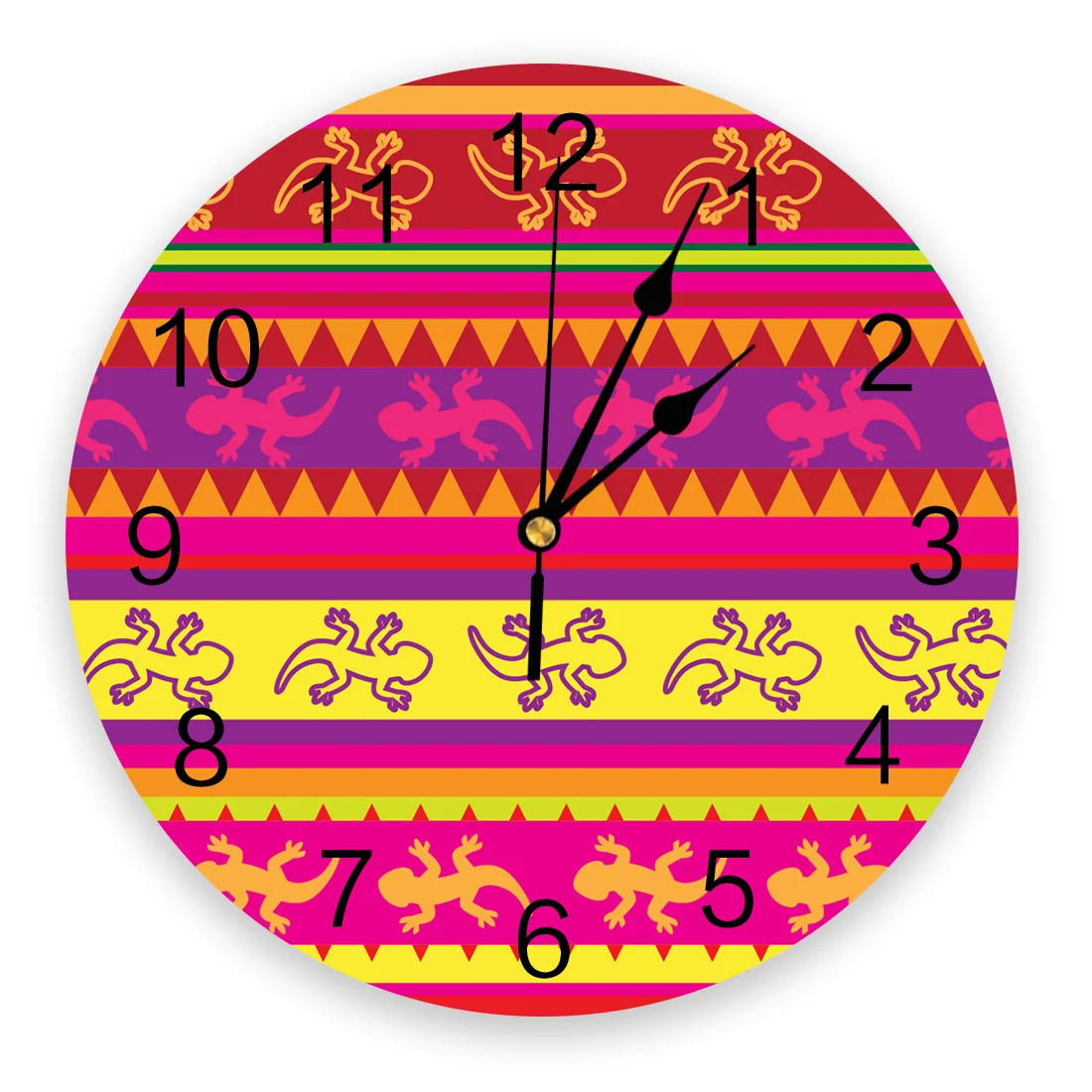 

Круглые Настенные часы с мексиканской Ящерицей, акриловые подвесные бесшумные часы, домашний интерьер, украшение для спальни, гостиной, офи...