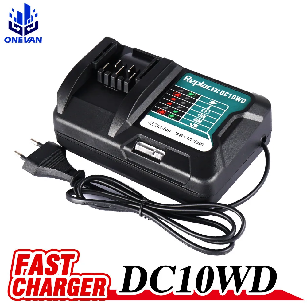 

Fast Lithium Battery Charger for Makita DC10WD / DC10SB / DC10WC / BL1015 / BL1016 / BL1021B / BL1041B 10.8V 12V LED Charger