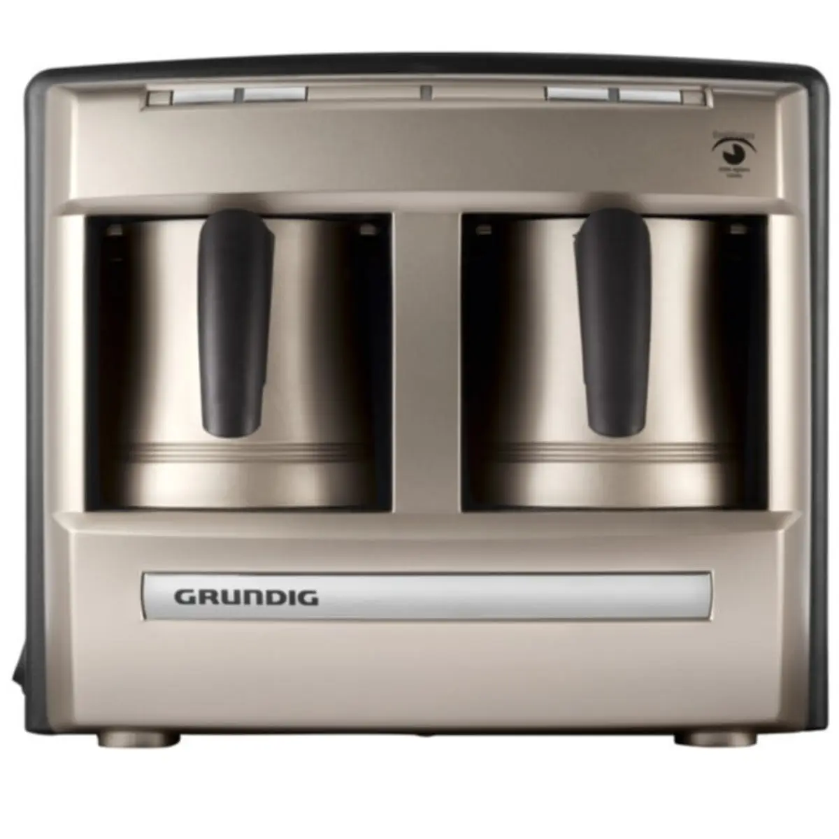 

Cream Gold Automatic Turkish Coffee Machine Double Pot 4 Cup Anthracite Espresso Maker Aluminum Electric Moka