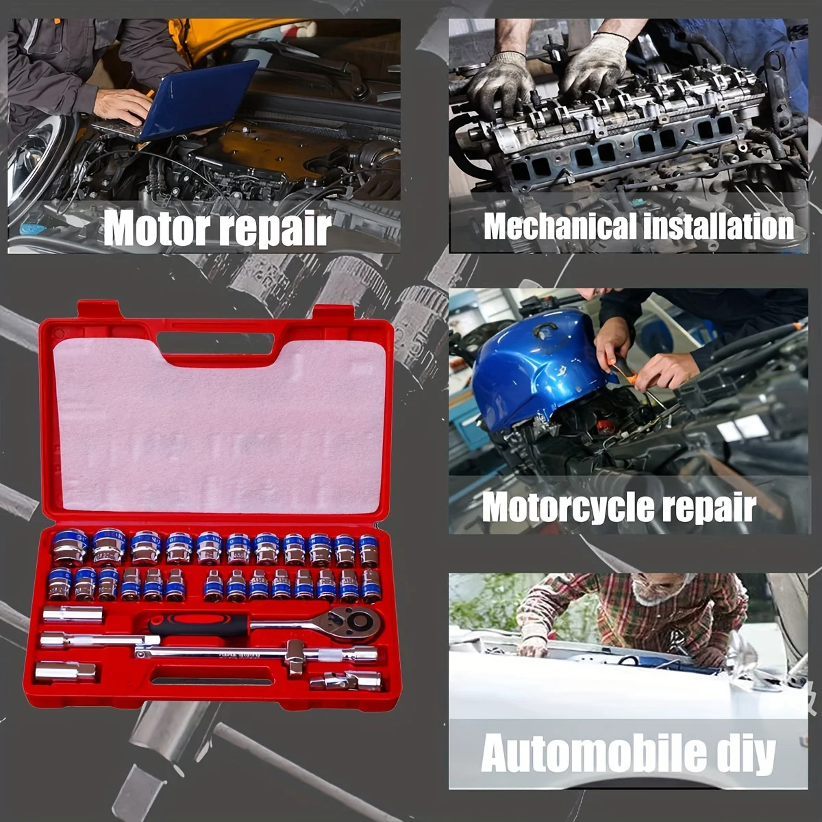 Набор торцевых гаечных ключей 32 шт. удлинитель многофункциональный гаечный ключ