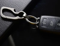 creativity titanium luxury car key chain men keychain ultra lightweight edc key ring holder buckle fathers day best gifts