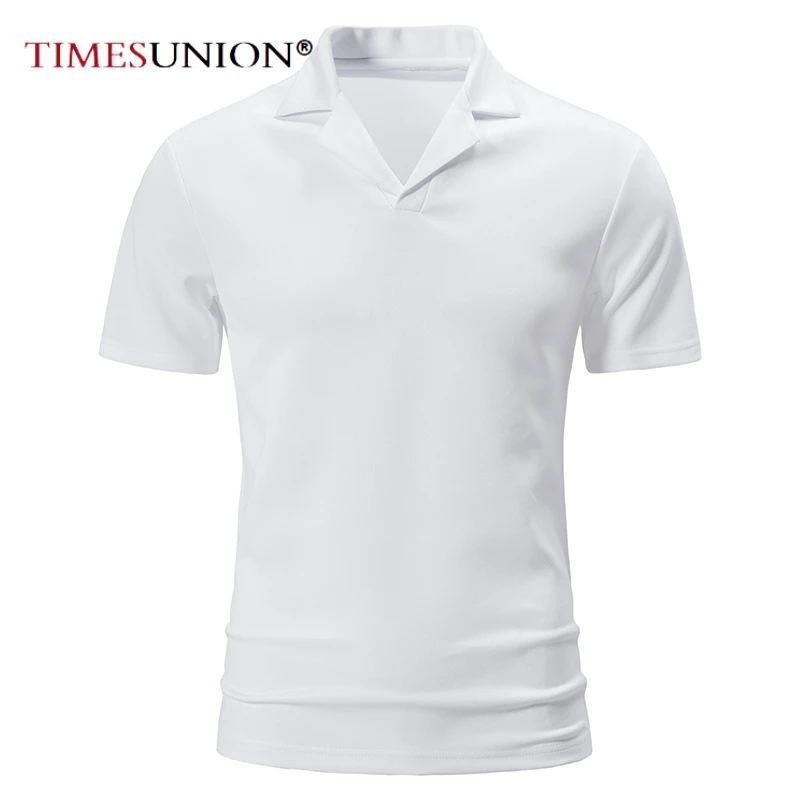 

Summer Fashion Polo Tee Shirts Men's Short Sleeve T-shirt Quick Dry Team Workwear Black White T Shirt for MenTops Men's clothing